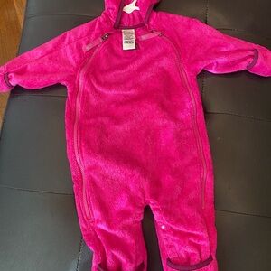 North face onesie pink
